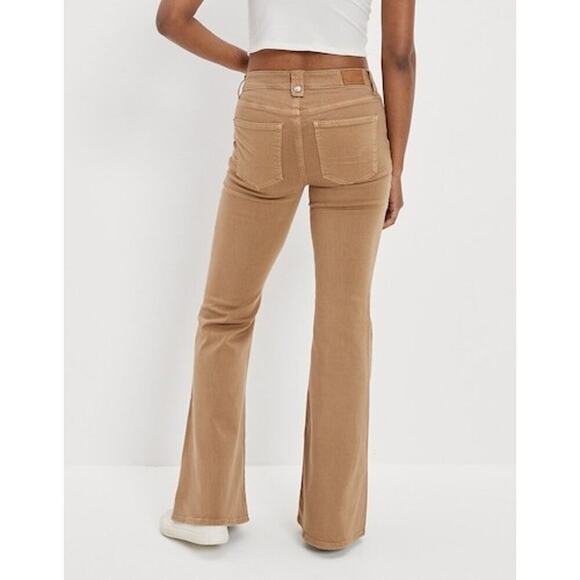 American Eagle Outfitters Pants Womens 8 Corduroy Super Hi-Rise Flare * - Picture 1 of 11